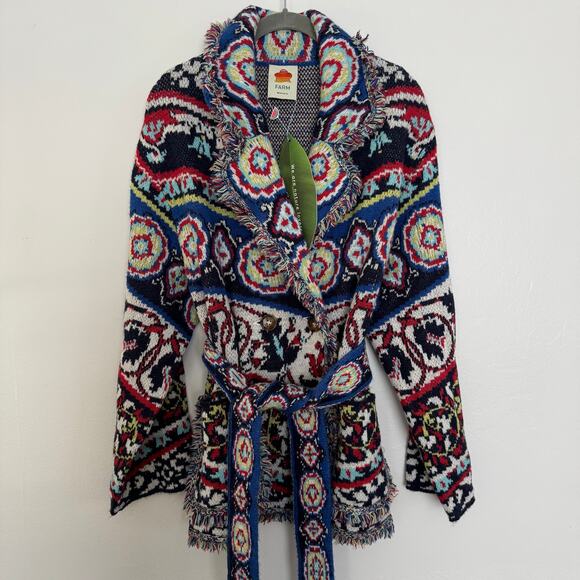 Farm Rio Ainika Floral Knit Cardigan - Picture 2 of 9